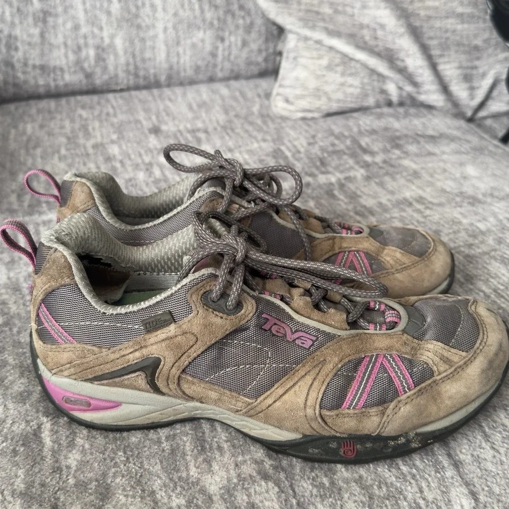 Teva‎ Waterproof Skylake Women's  US 7 Gray Brown Purple Outdoor Trail Hiking - Picture 3 of 9